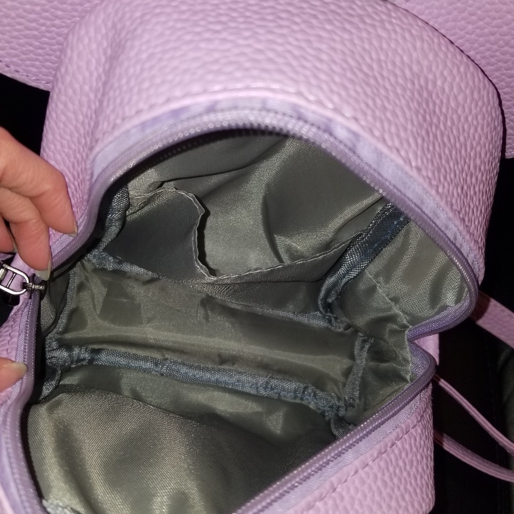 Purple & white Minnie Mouse Backpack - Picture 4 of 7
